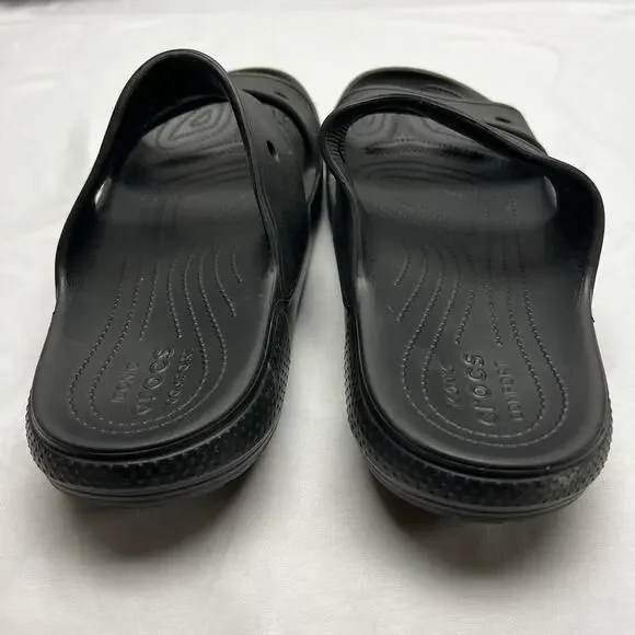 Crocs Iconic Comfort Classic Double Strap Sandals Black Men's Size 12 Women's 10 - Picture 5 of 7